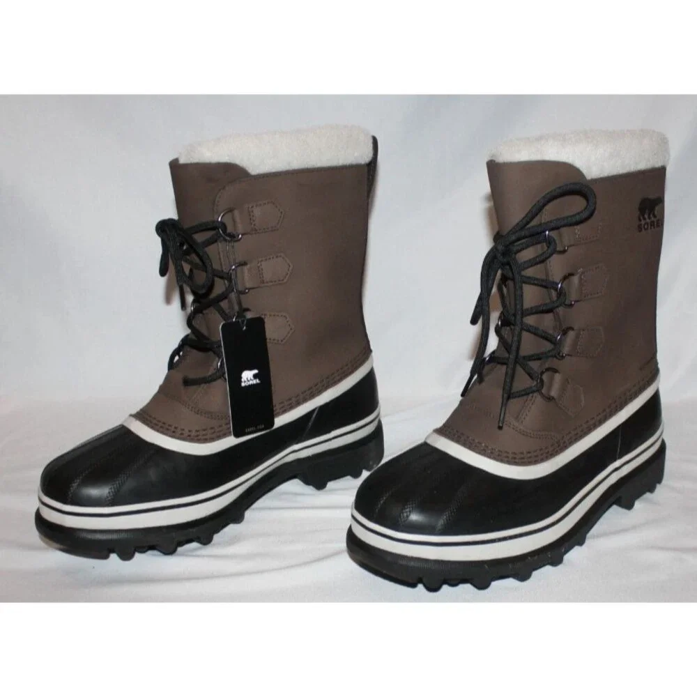 Sorel CARIBOU Men's Waterproof Winter Lined Snow Boot Bruno NWOB SZ 9‎ D